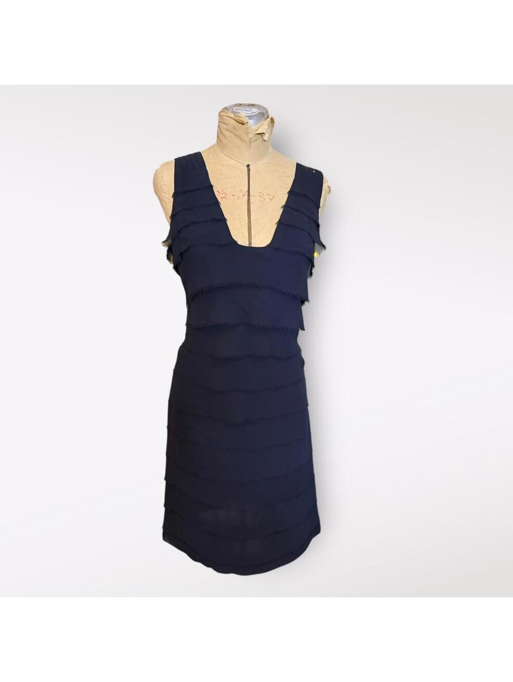 Tory Burch Sleeveless Navy Blue Dress
